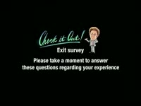 Check It Out Exit Survey