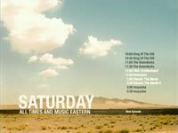 Saturday Schedule Desert