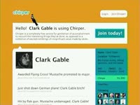 Clark Gable on Chirper
