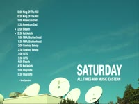 Saturday Sched Sat Dishes Roof