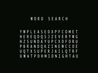 New Superjail Word Search