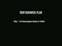 Business Plan Using Twitter