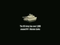 Unused M-1 Abrams Tanks