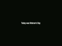 Veteran's Day 2012 Thanks