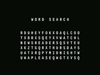 Newsreaders Word Search