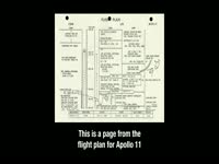 Apollo 11 Flight Plan Page