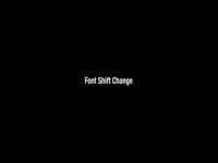 Font Shift Change Animation