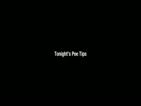 Tonight's Pee Tips