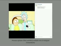 Rick and Morty Instagram 2
