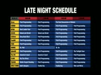 Late Night Schedules Compared