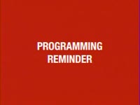 Programming Reminder