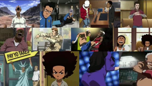 Boondocks Looped Clip Collage | BumpWorthy.com - adult swim bumps